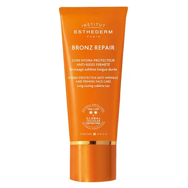 Protetor solar Esthederm Bronz Repair, proteção solar moderada, 50ml