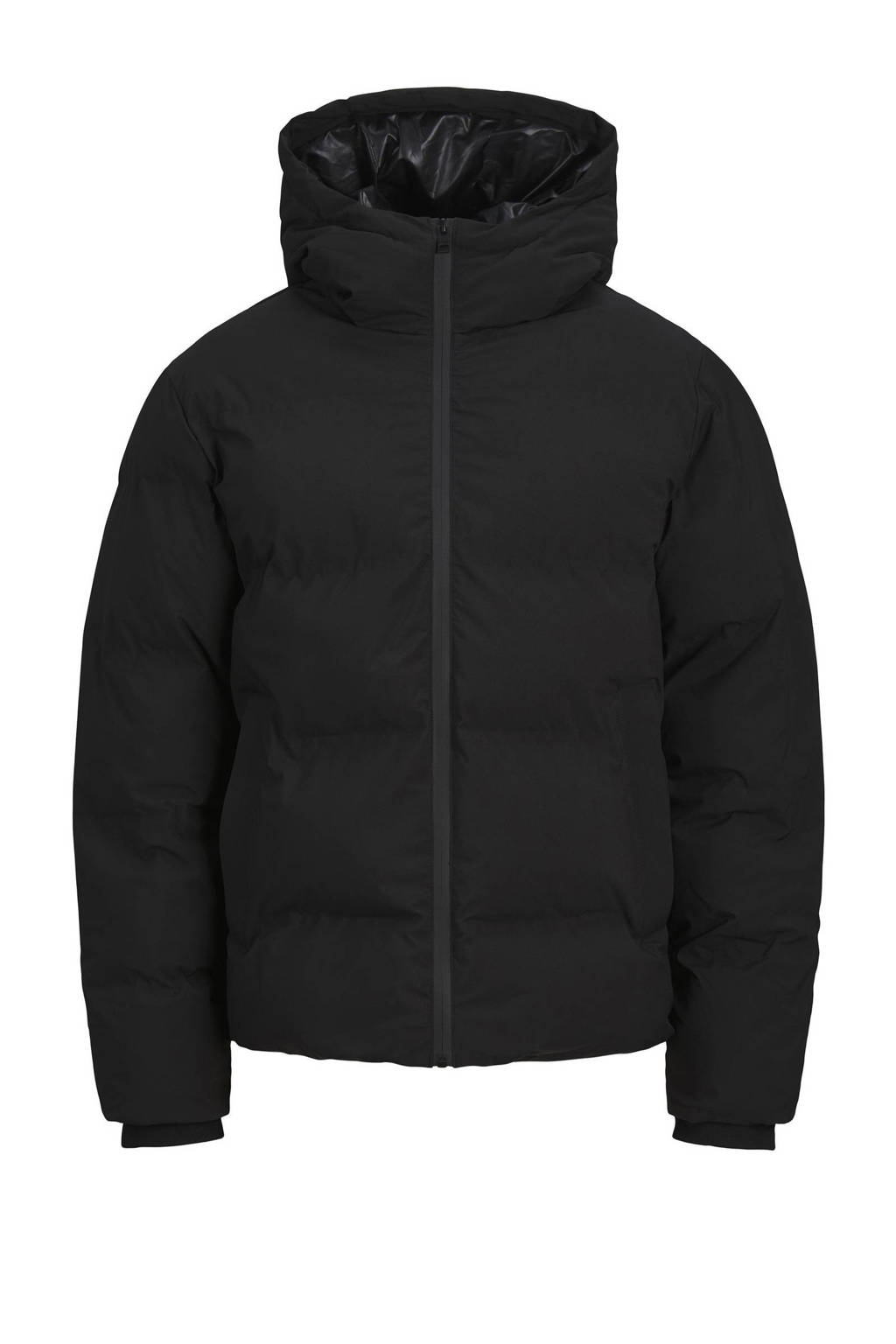 JACK & JONES gewatteerde winterjas JJPAYNE zwart