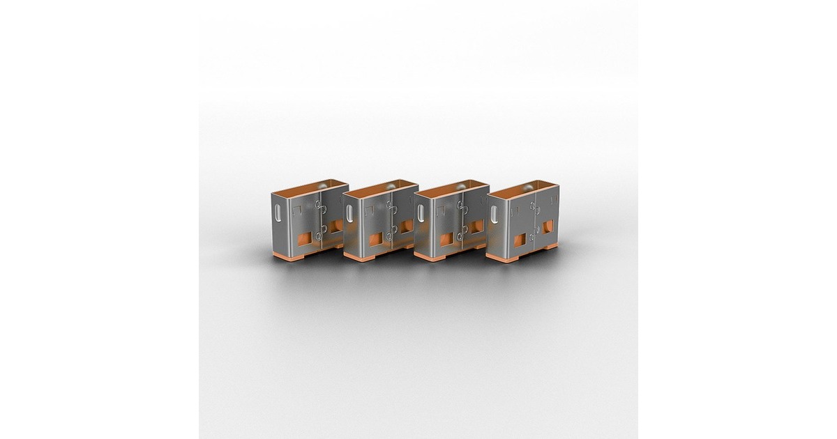 LindyUSB Port Blocker diefstalbeveiliging  (Oranje, 4-pack)