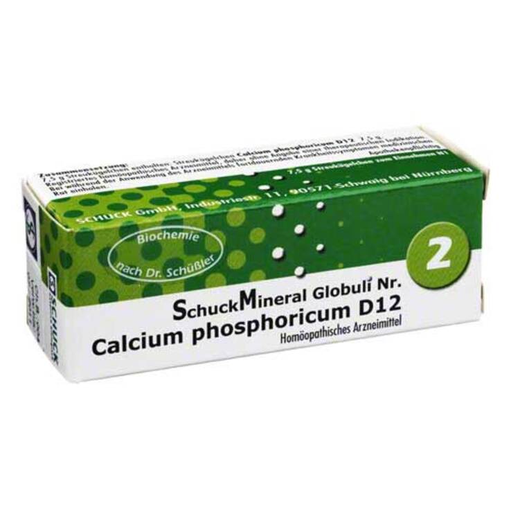 Schuckmineral Globuli 2 Calcium phosphoricum D12, 7.5 g