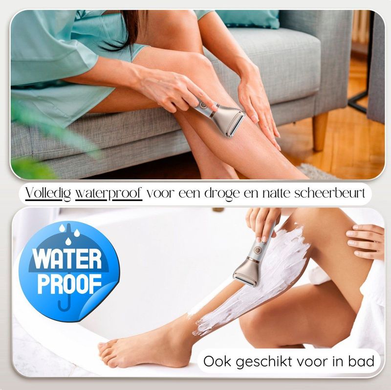 Sansbeauté - 2-in-1 Ladyshave - Scheerapparaat - USB Oplaadbaar - Voor Gezicht en Lichaam