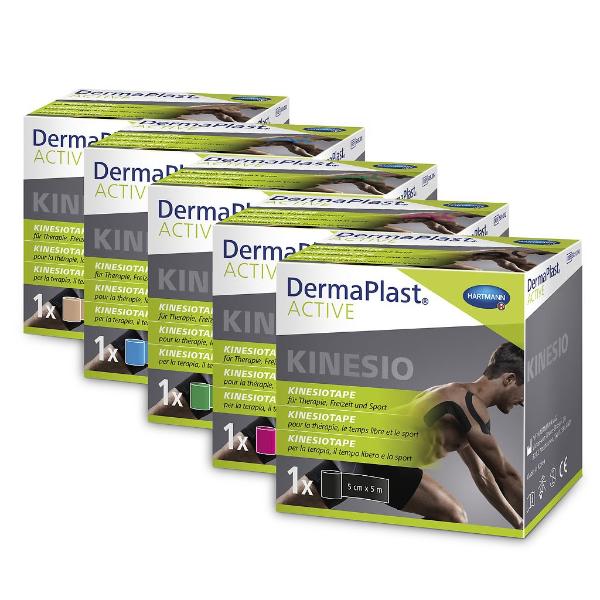 DERMAPLAST Active Kinesiotape 5cmx5m schwarz 1 Stk