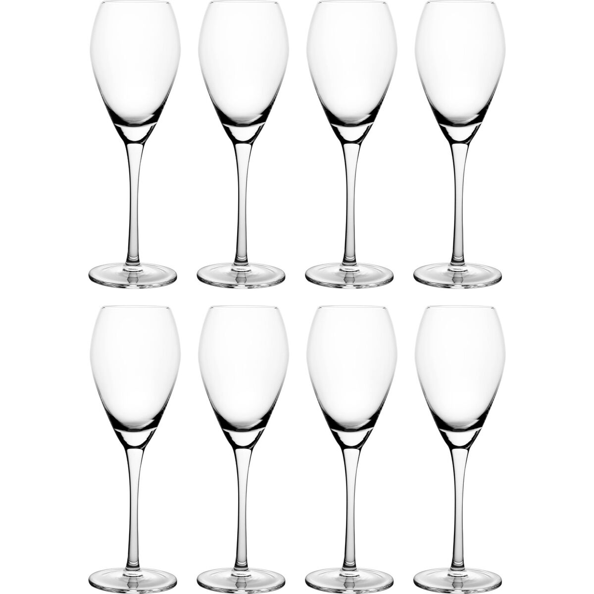 Champagneglass 16 cl, 8 stk