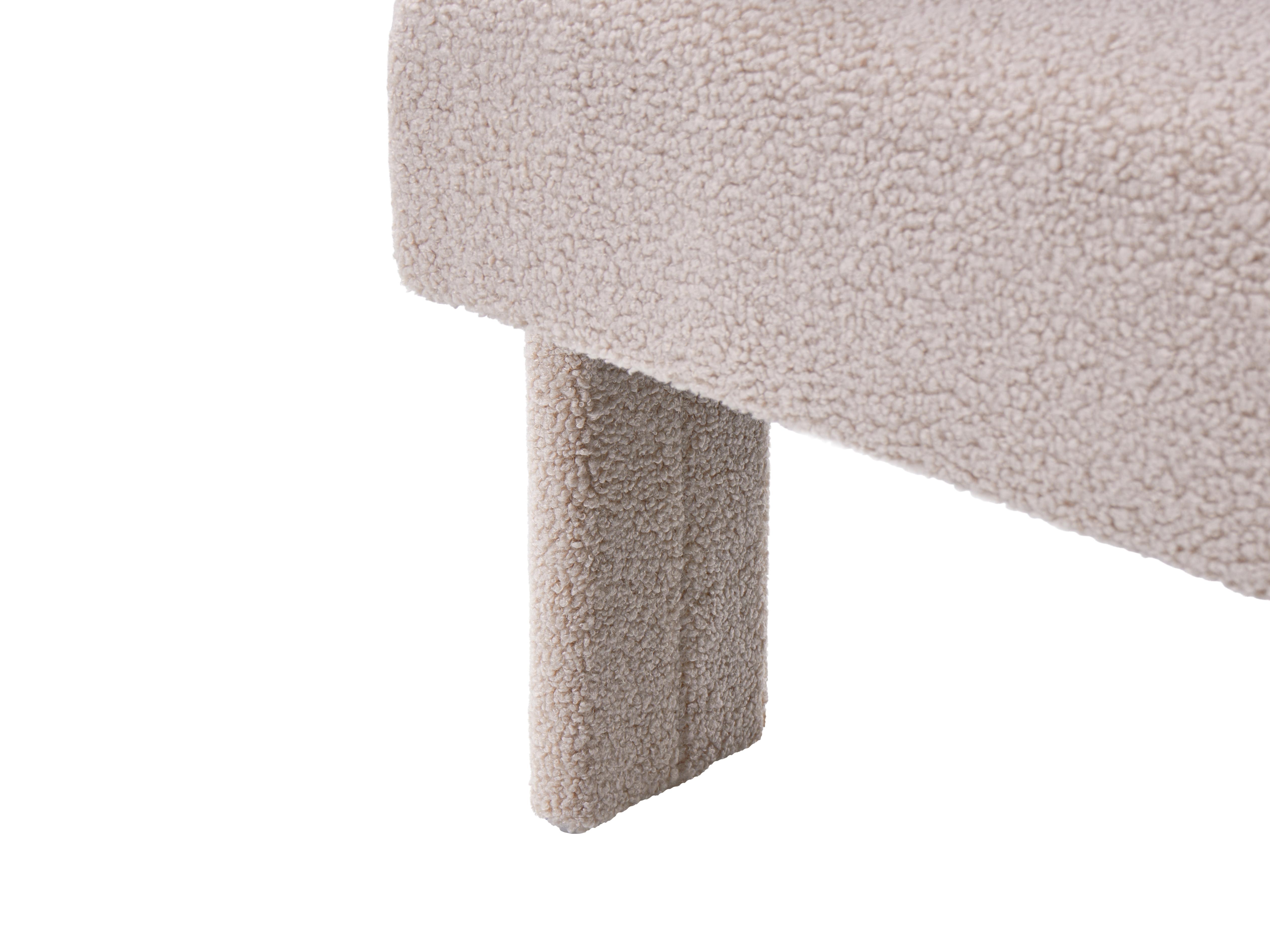 Bank 2-zits ILBRO Bouclé Lichtbeige
