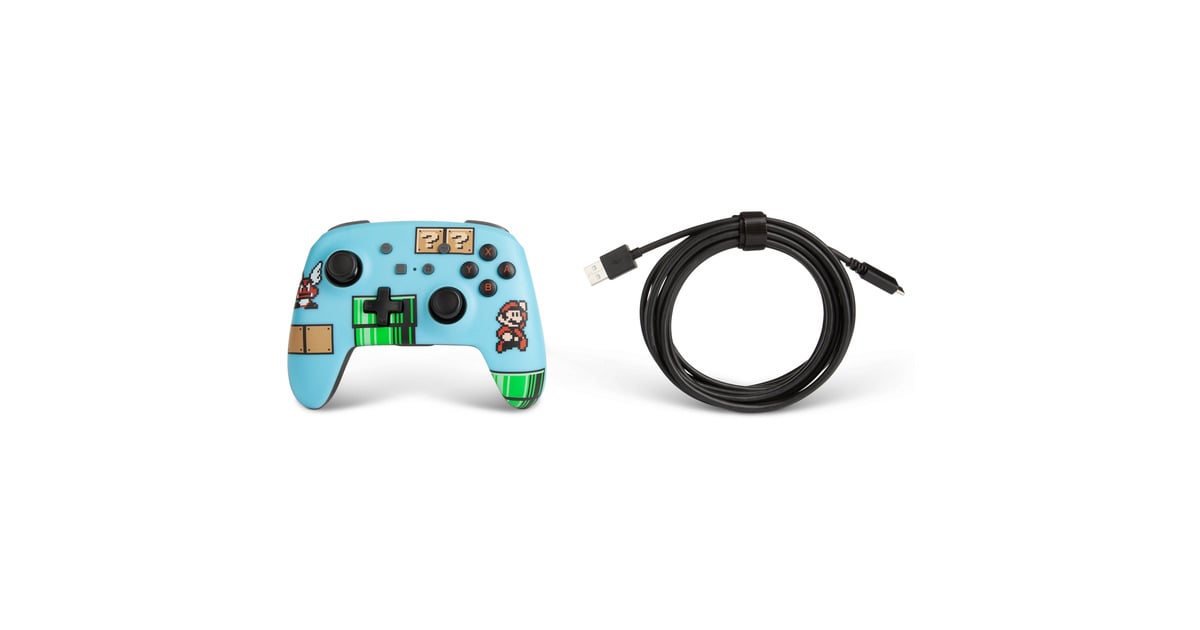 PowerAEnhanced Wireless Controller for Nintendo Switch - SMB3  (Blauw)