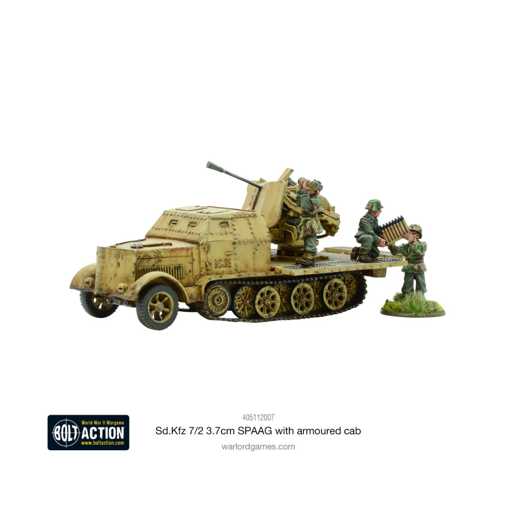 Bolt Action - German - Sd.Kfz 7/2 3.7cm SPAAG With Armoured Cab