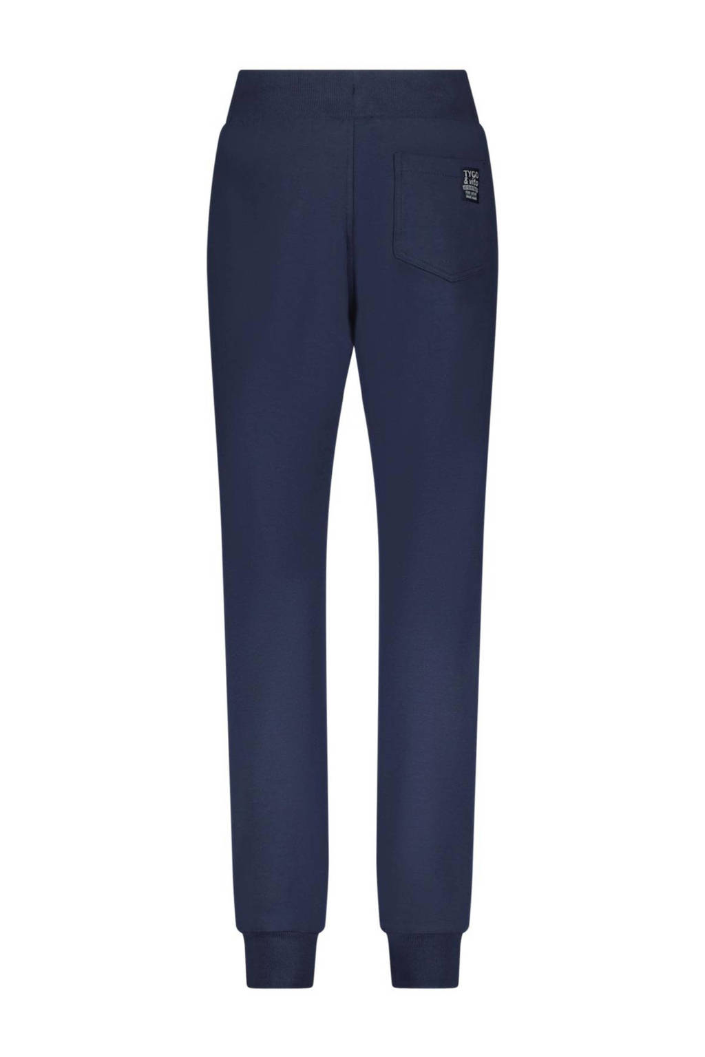 TYGO & vito regular fit joggingbroek Boaz donkerblauw