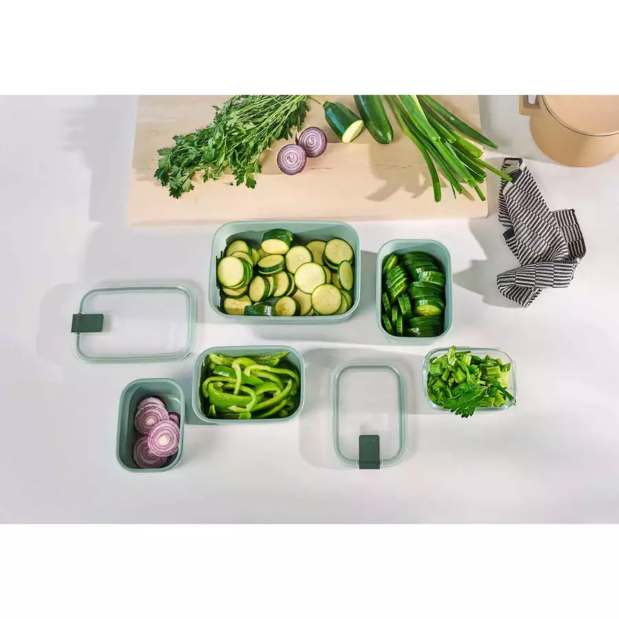 Mepal Frischhaltedosen EasyClip 2x 450 + 1000 ml 3er Set schwarz