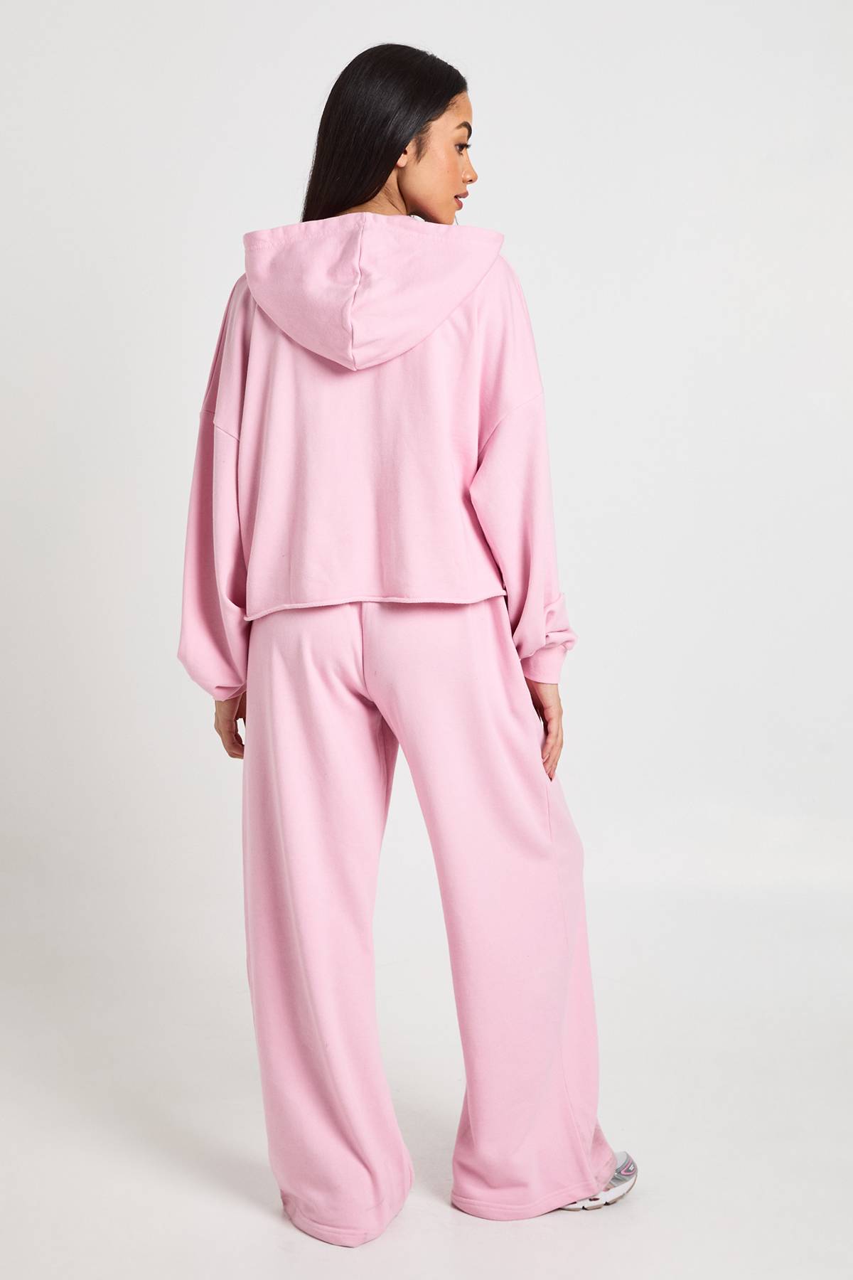boohoo Ensemble De Jogging Jambe Droite À Ourlet Usé Effet Délavé