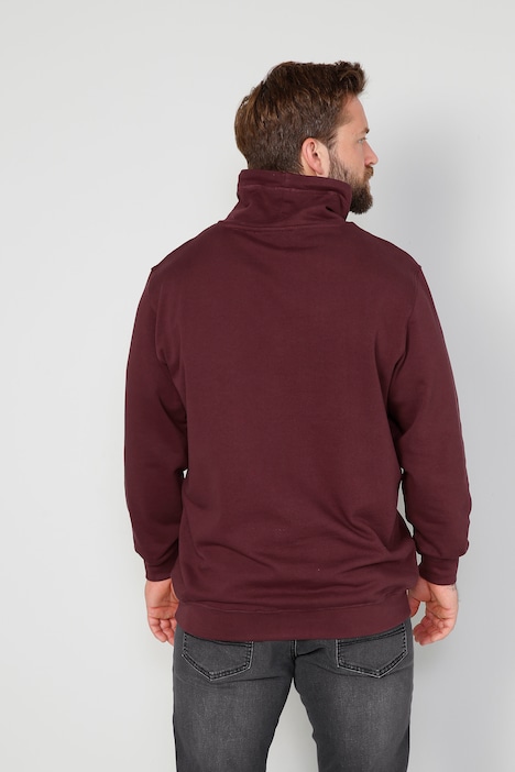 Boston Park Sweatshirt, Stehkragen, Schriftzug