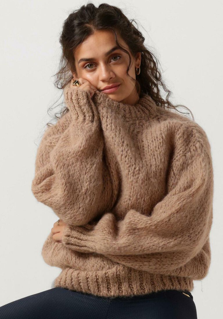 AMERICAN DREAMS beige american dreams trui leonnie alpaca pullover