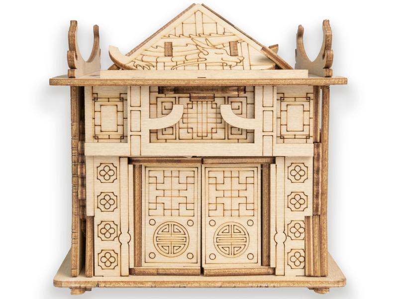 Escape Welt Rätselspiel House of the Dragon Ein spannendes Escape-Spiel als kompakte Puzzle-Box aus Holz
