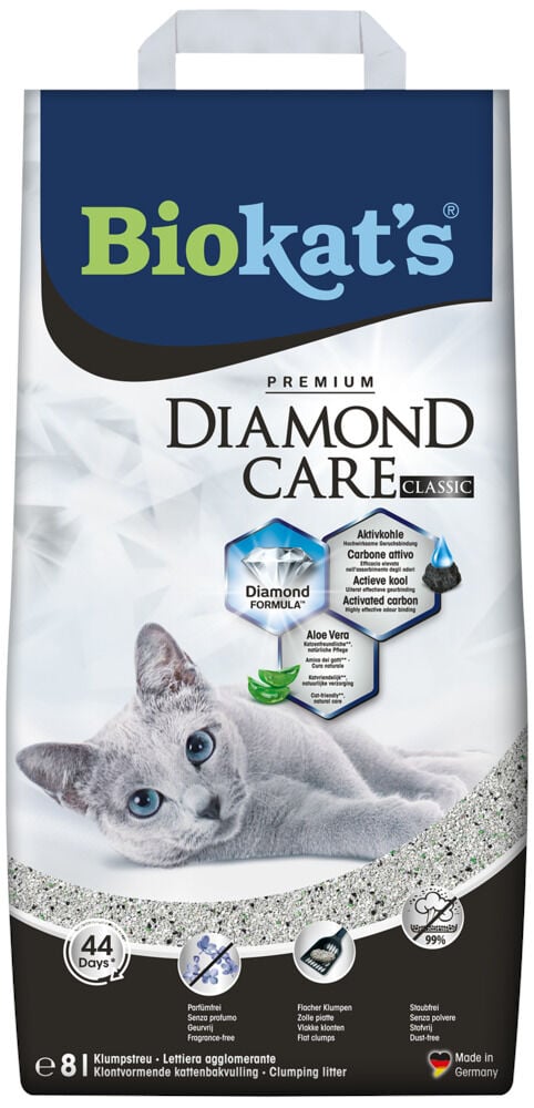 Biokat's Diamond Care Classic - Kattenbakvulling - Fijn - 8 Liter