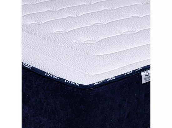 Matelas Nuage (24cm), mi-ferme, mousse haute densité, indépendance du couchage, face été/hiver, 160x200cm