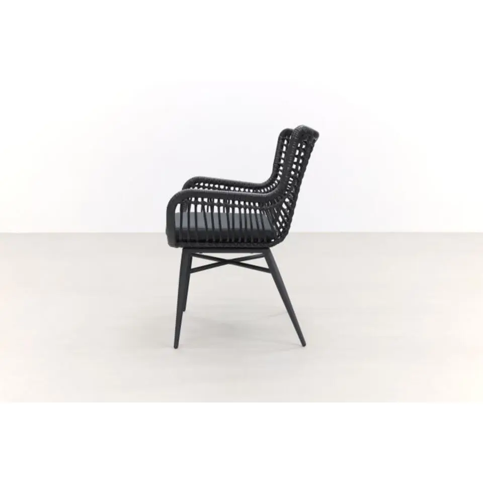 Garden Impressions Edison 148 cm. - ronde tuinset / Jasmine black