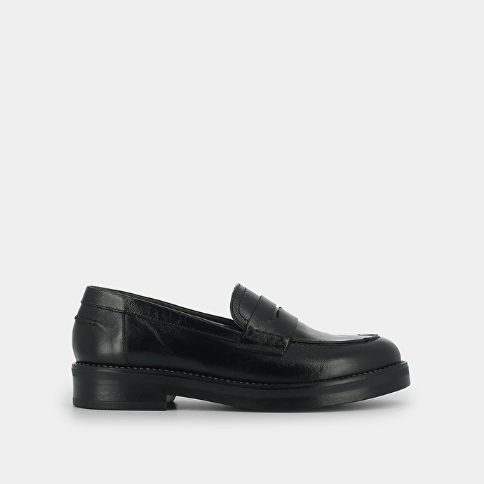 Mocassins  en cuir noir