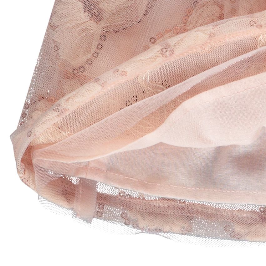 Ensemble 2 pièces avec tunique papillons pour bébé fille - Rose