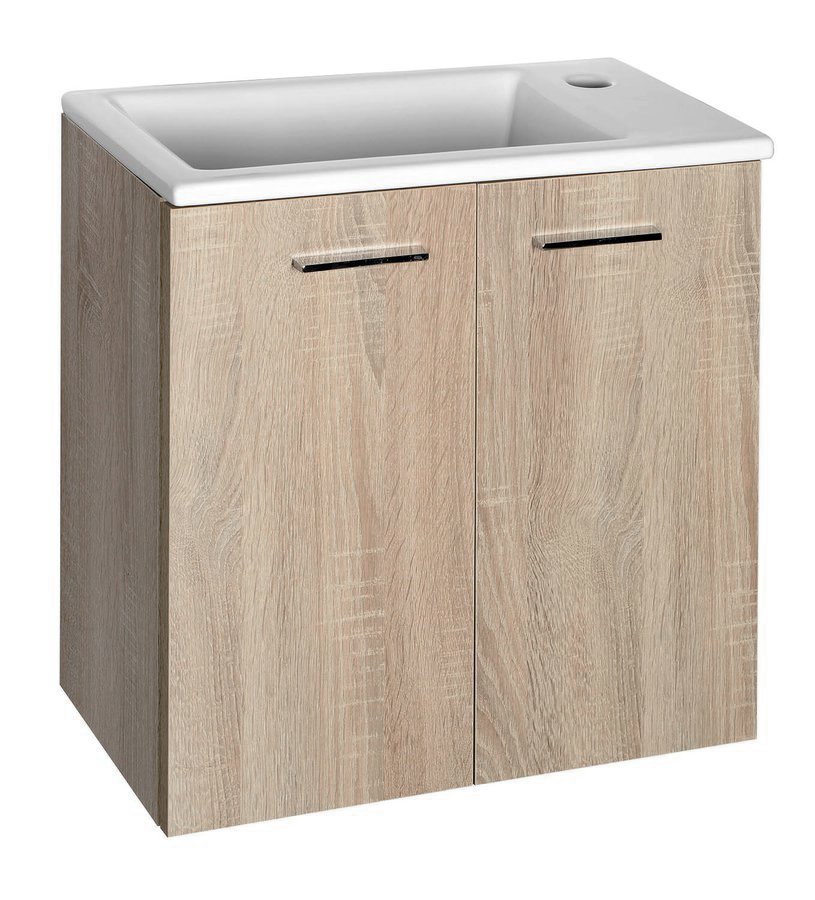 Aqualine Zoja toilet onderkast 50x25x50cm eiken