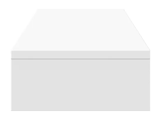 Support de moniteur élévateur réglable blanc bois d'ingénierie