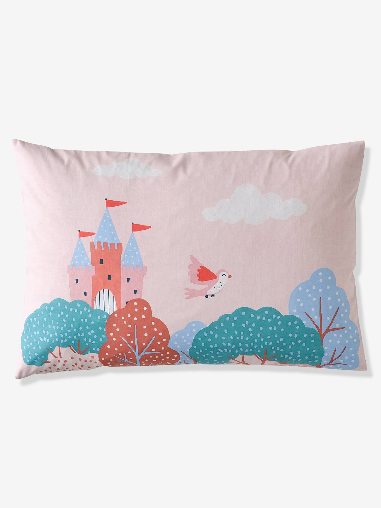 Conjunto infantil: capa de edredom + fronha ABC PRINCESA malva