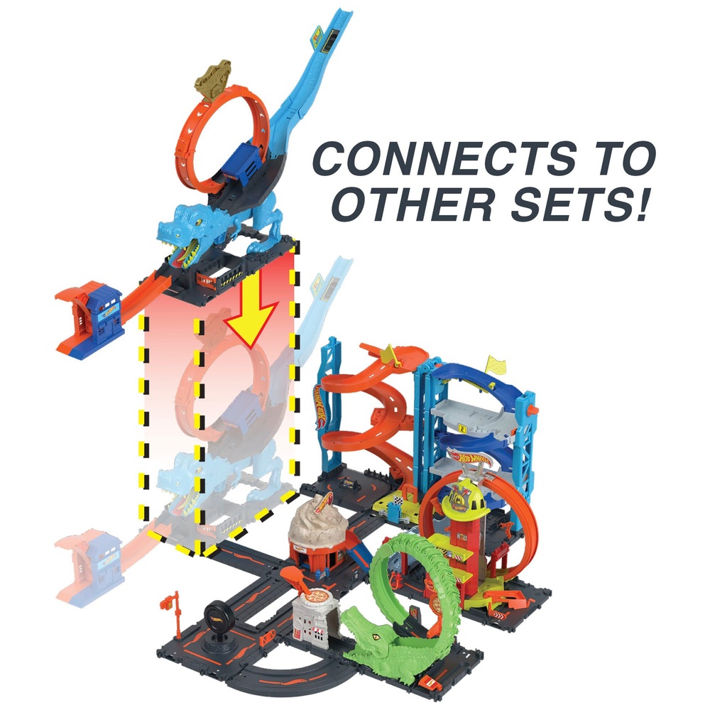 Hot Wheels City T-Rex Chomp Down Spielset