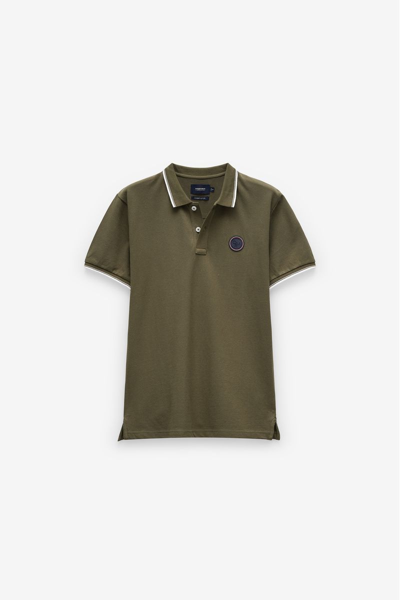 POLO  PIQUET COM BADGE