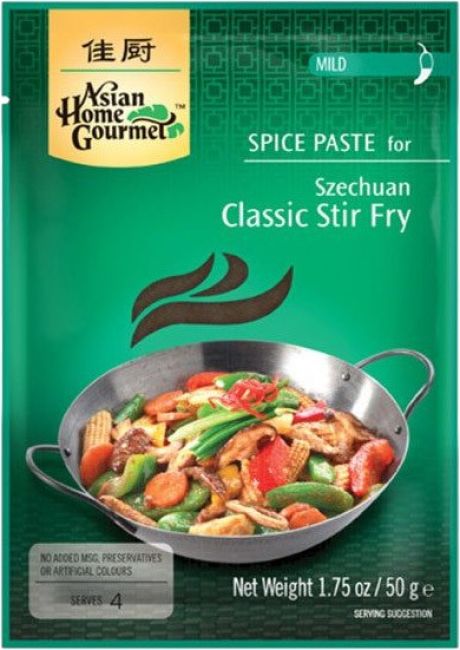 Asian Home Gourmet Kruidenpasta Szechuan Klassiek Roerbak 50g