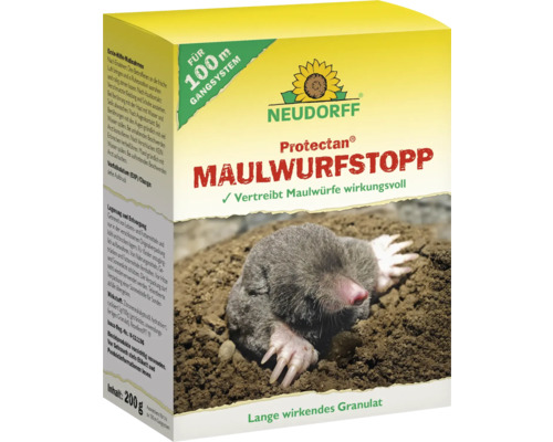 Dierenafweermiddel Neudorff Protectan MoleStop, 200 g korrels voor langdurige werking, voor maximaal 100 m tunnelsysteem