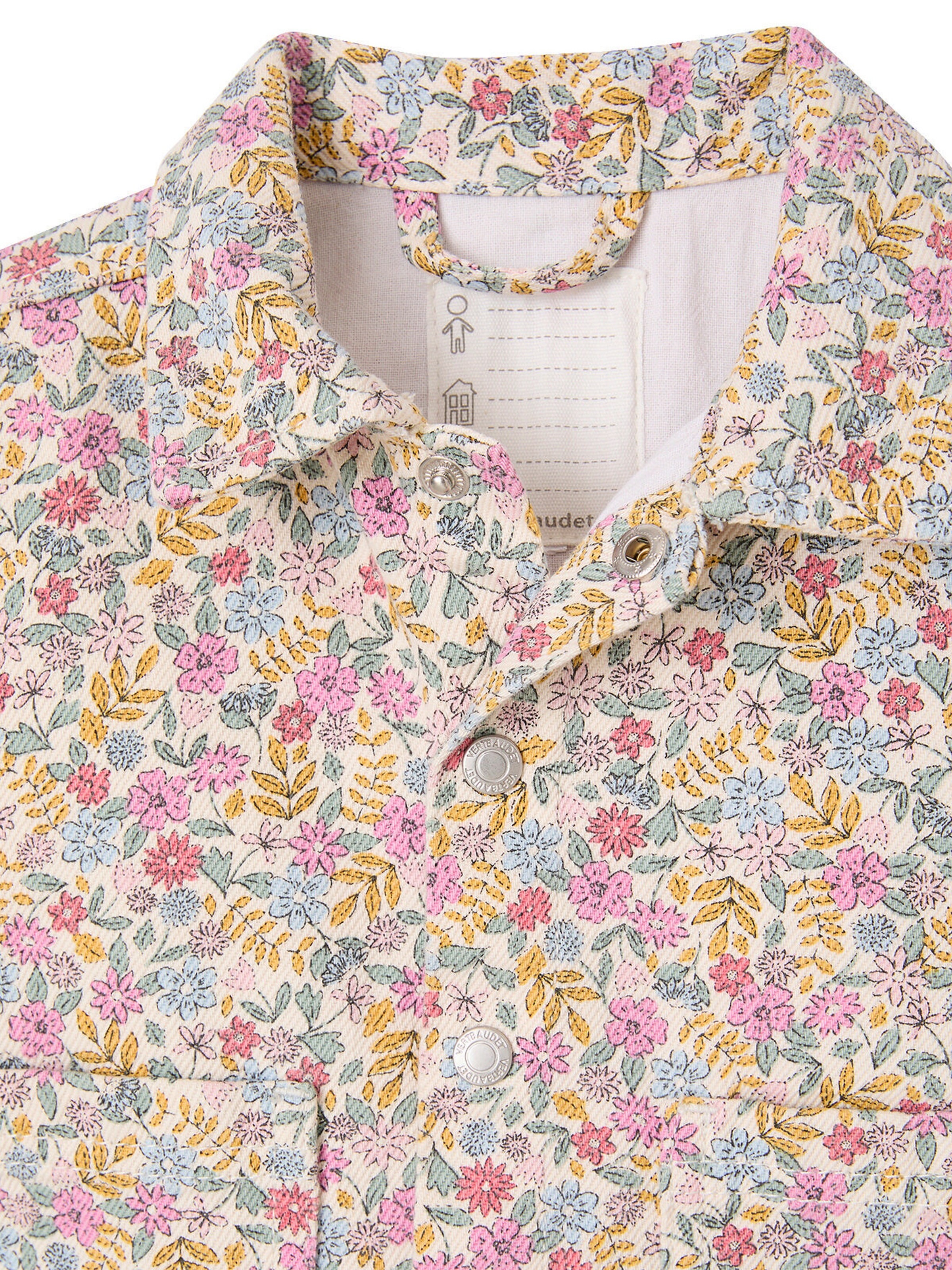 Vertbaudet Mädchen Baby Jacke aus leichtem Webstoff mehrfarbig