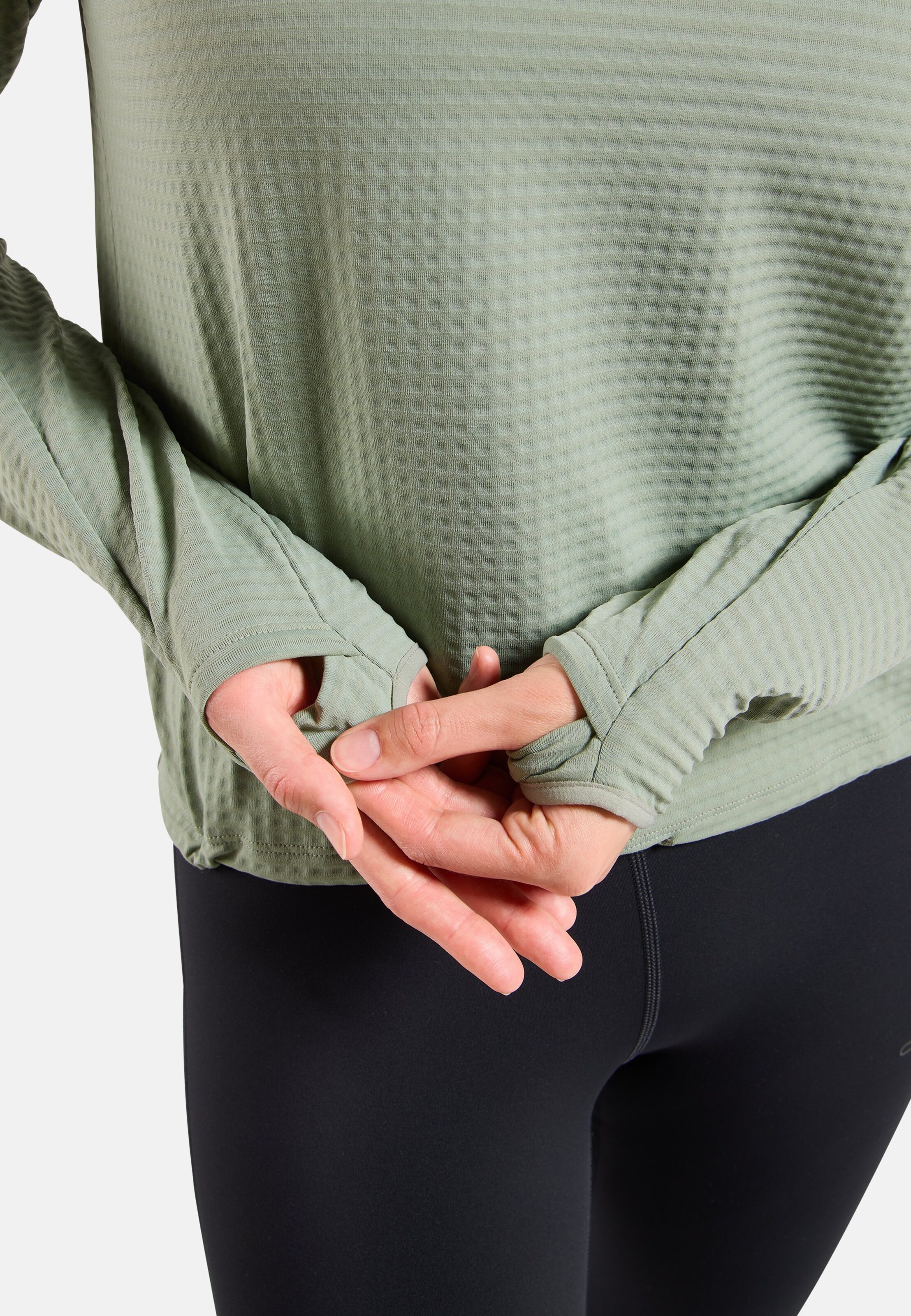 Essentials Thermal Laufshirt mit Rollkragen in shadow