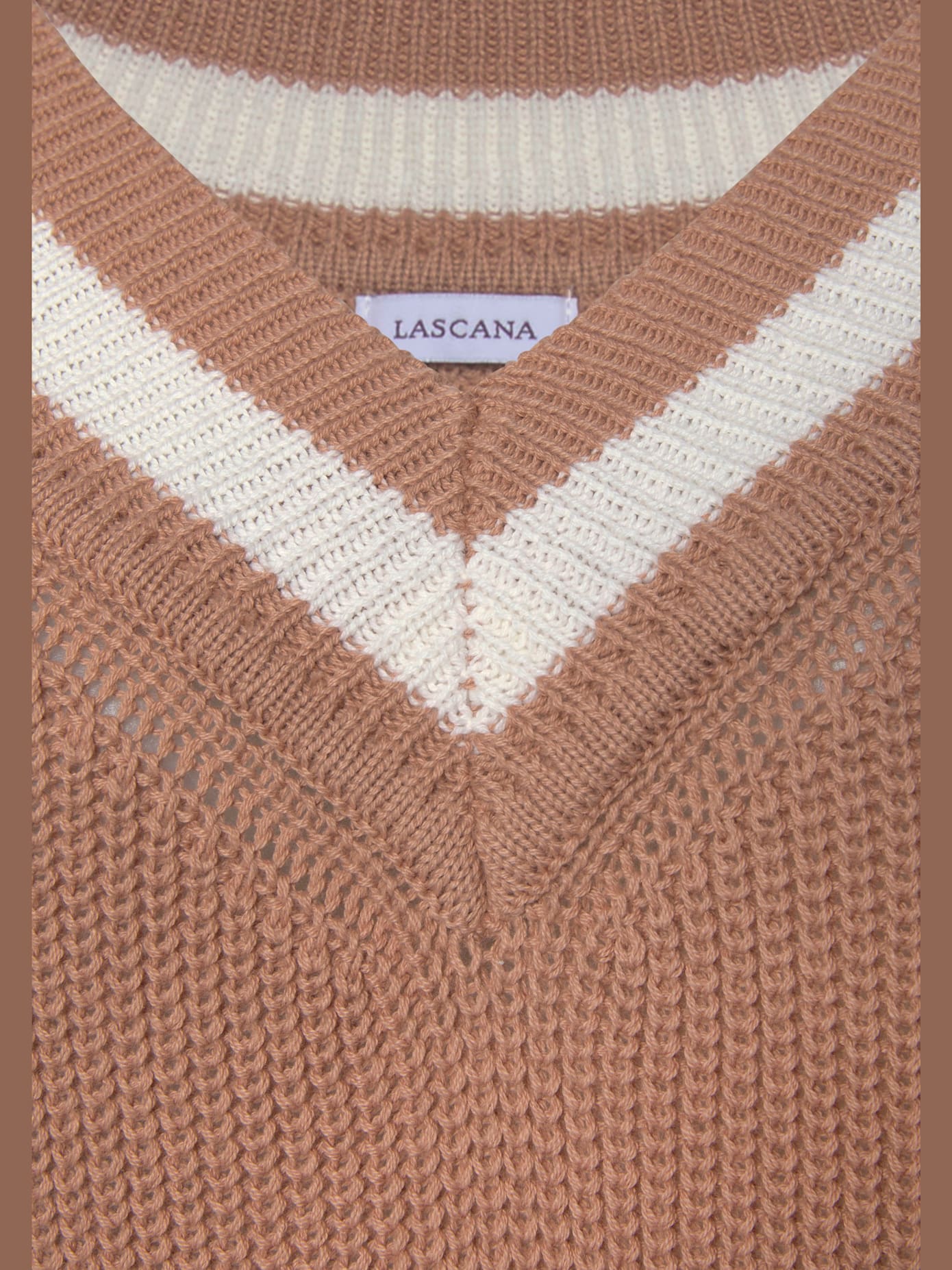Pull à encolure en v encolure en v avec large bordure