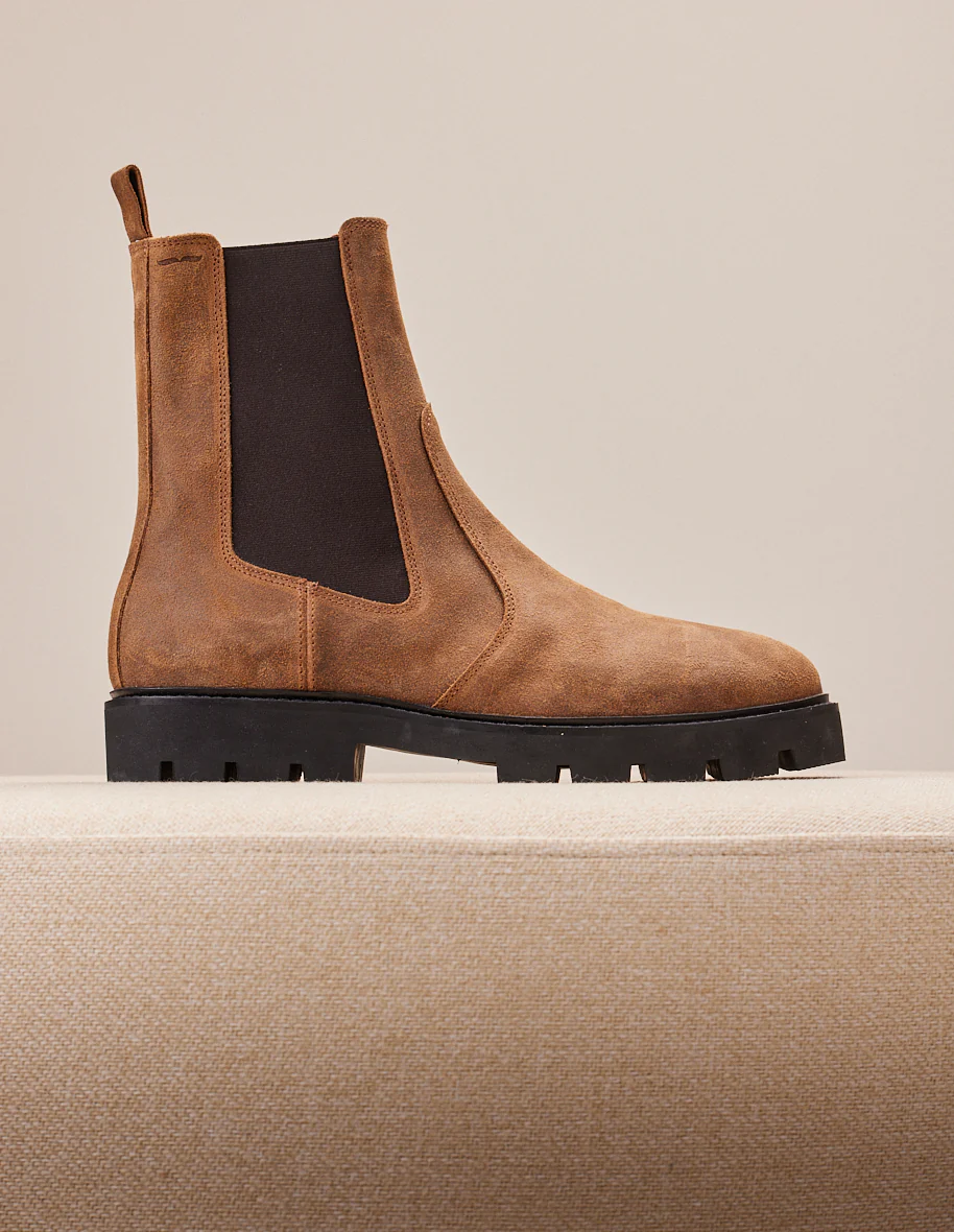 Bottines Raoul - Suède huilé marron