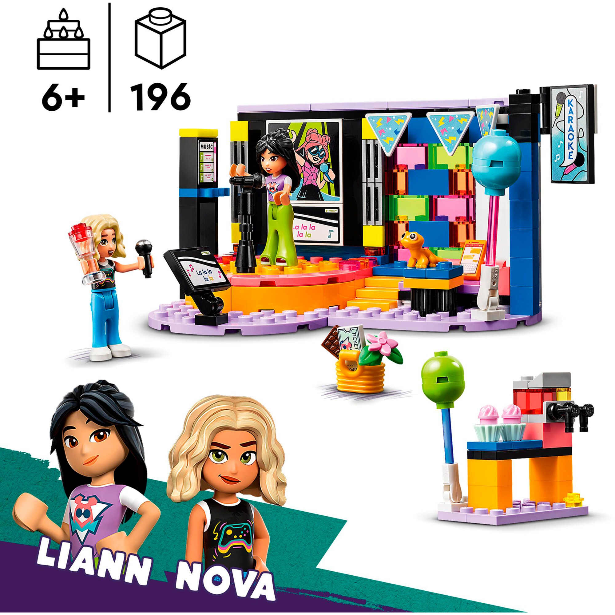 LEGO Konstruktionsspielzeug Friends Karaoke-Party