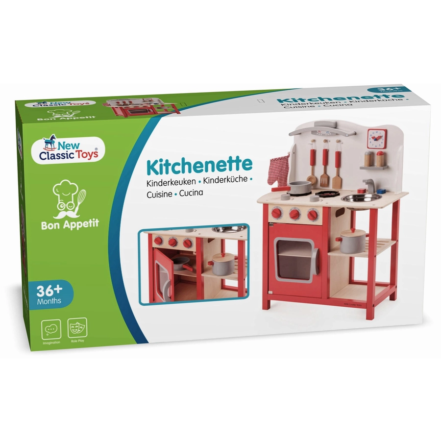 New Classic Toys Spielküche Bon Appetit rot