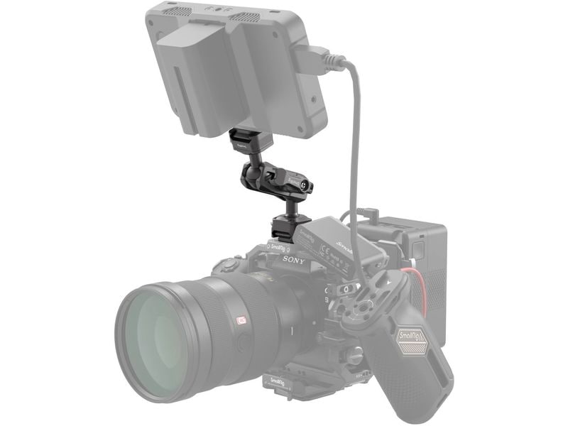 Smallrig HawkLock H21 Schnellspanner Magic Arm mit Kugelkop Zur Befestigung eines Monitors, einer Leuchte oder eines Zubehörteils an der Kameraausrüstung