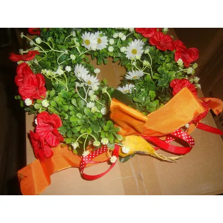 3Pagen Deko Blumenkranz Türschmuck 26 cm
