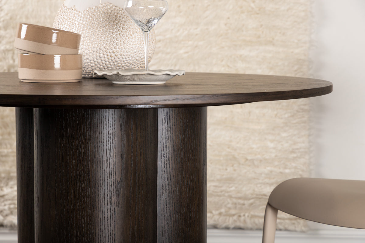 Grenaa Eetkamertafel - Ø110 cm  - Walnoot