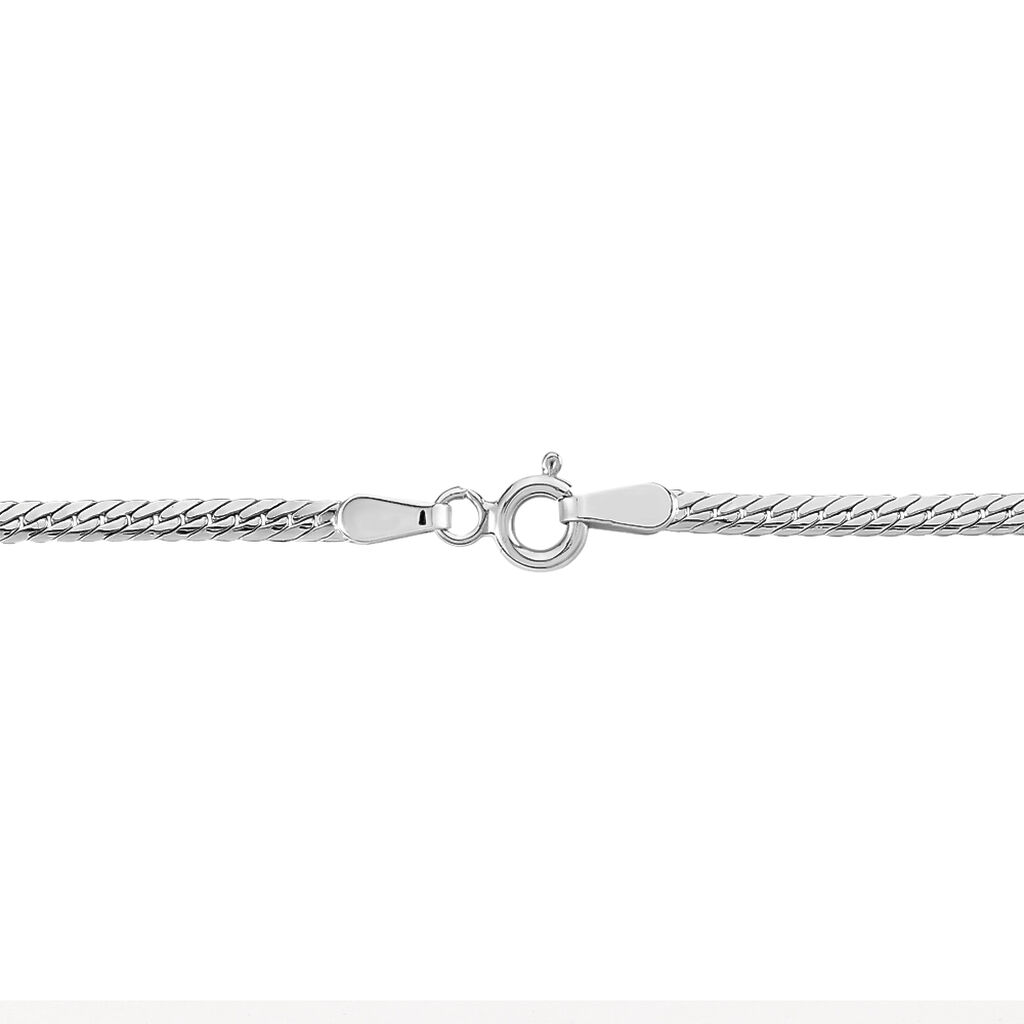 Bracelet Izel Maille Anglaise Or Blanc