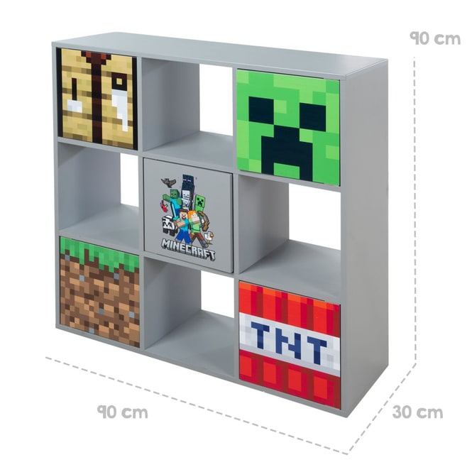 Minecraft - Regal - 9 Fächer