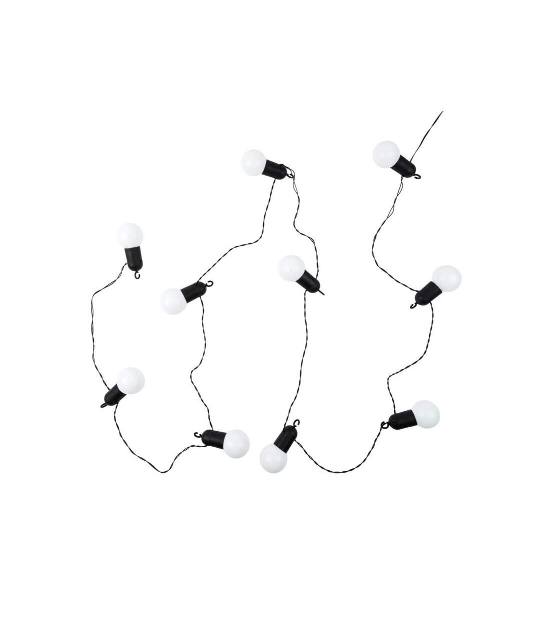 Paris Prix - Guirlande Lumineuse Extérieur ampoule 5m Noir