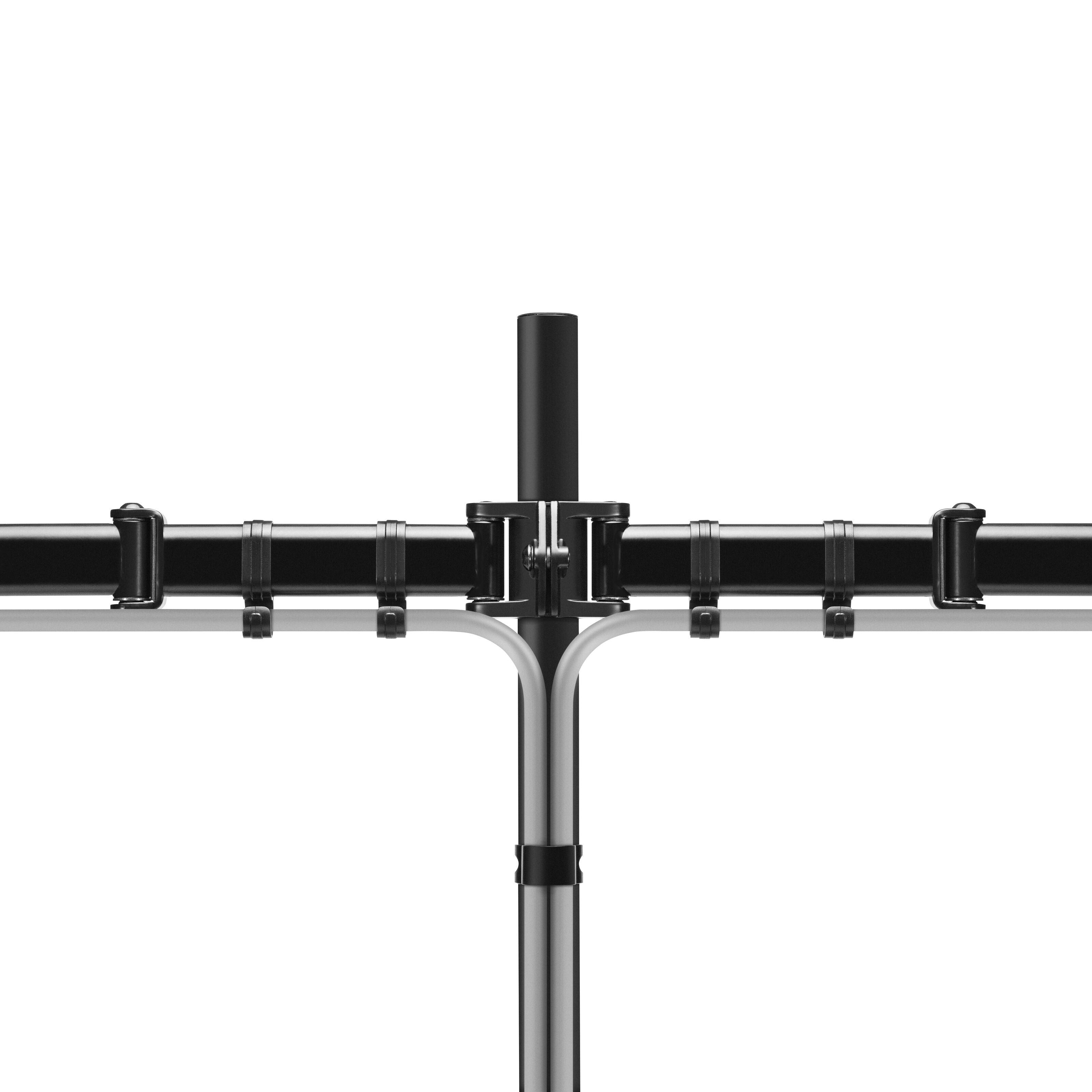 Plexgear Bordsfeste med 2 armer for skjermer opptil 27