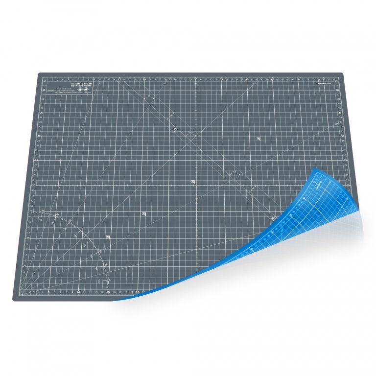 Schneidematte Hobby Line, blau/grau
