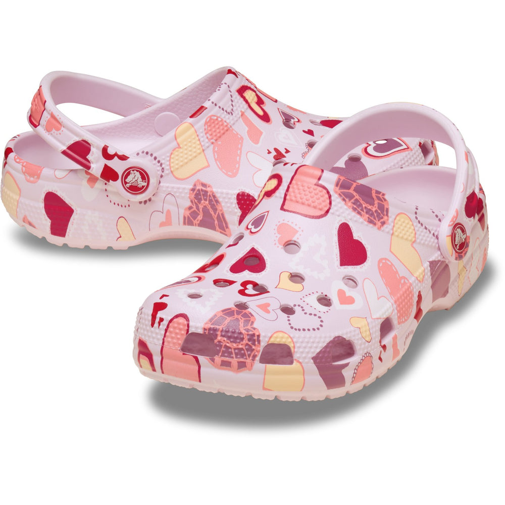 Køb Crocs Pink Milk/Hearts Classic VDay Clog K PkMk/Hts