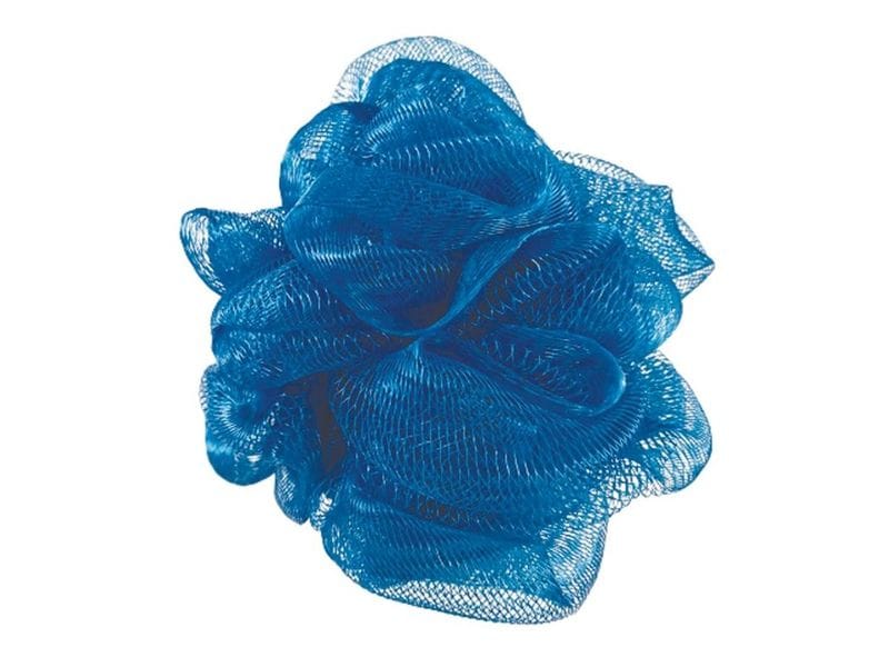 MSV Duschschwamm 3 Stück, 10 x 10 cm, Dunkelblau Badeschwamm