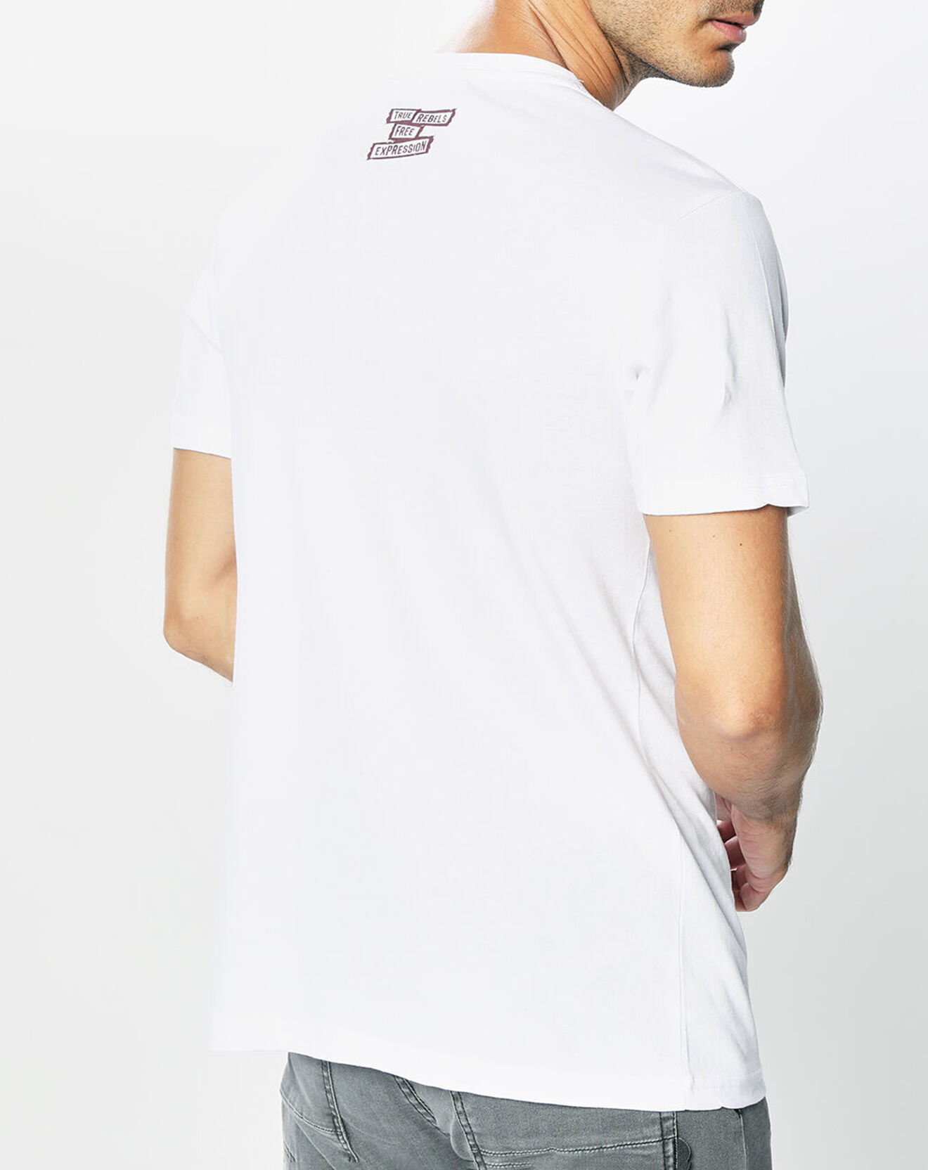Kaporal 5 T-Shirt 100% Coton Bio Roy Logo Cent blanc
