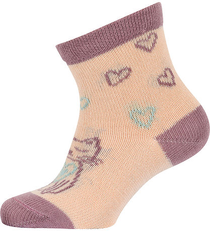 Melton Socken - CAT Love - Ivory Cream