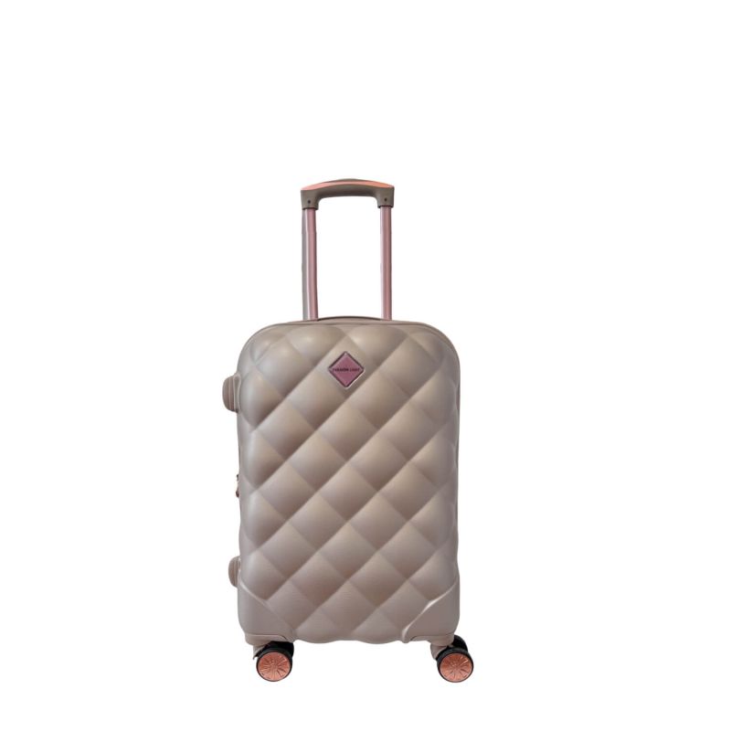 Valise cabine rigide Ecrin 8142 Extensible Champagne