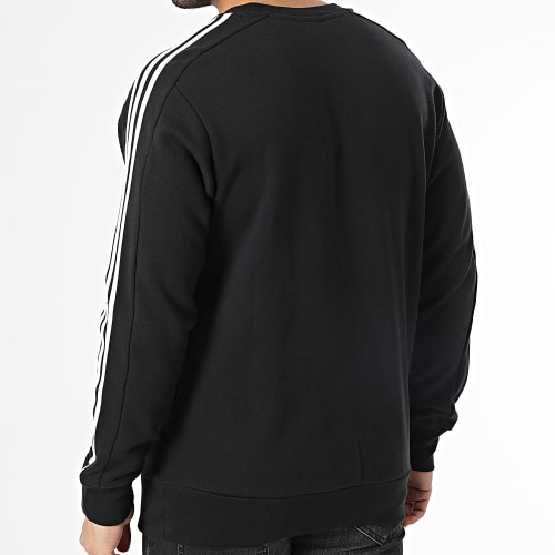Sweat Crewneck A Bandes 3 Stripes IC9317 Noir