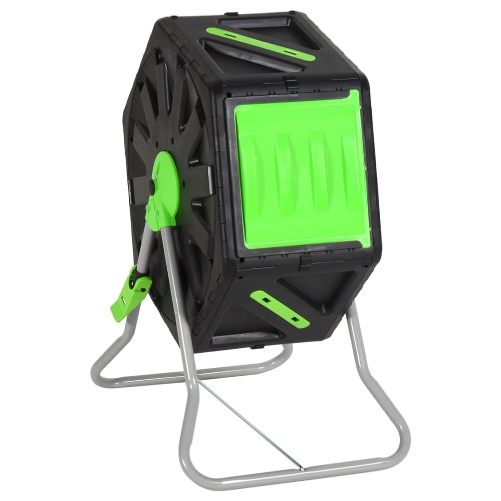 Composteur à tambour 60x43x74 cm 70 l polypropylène