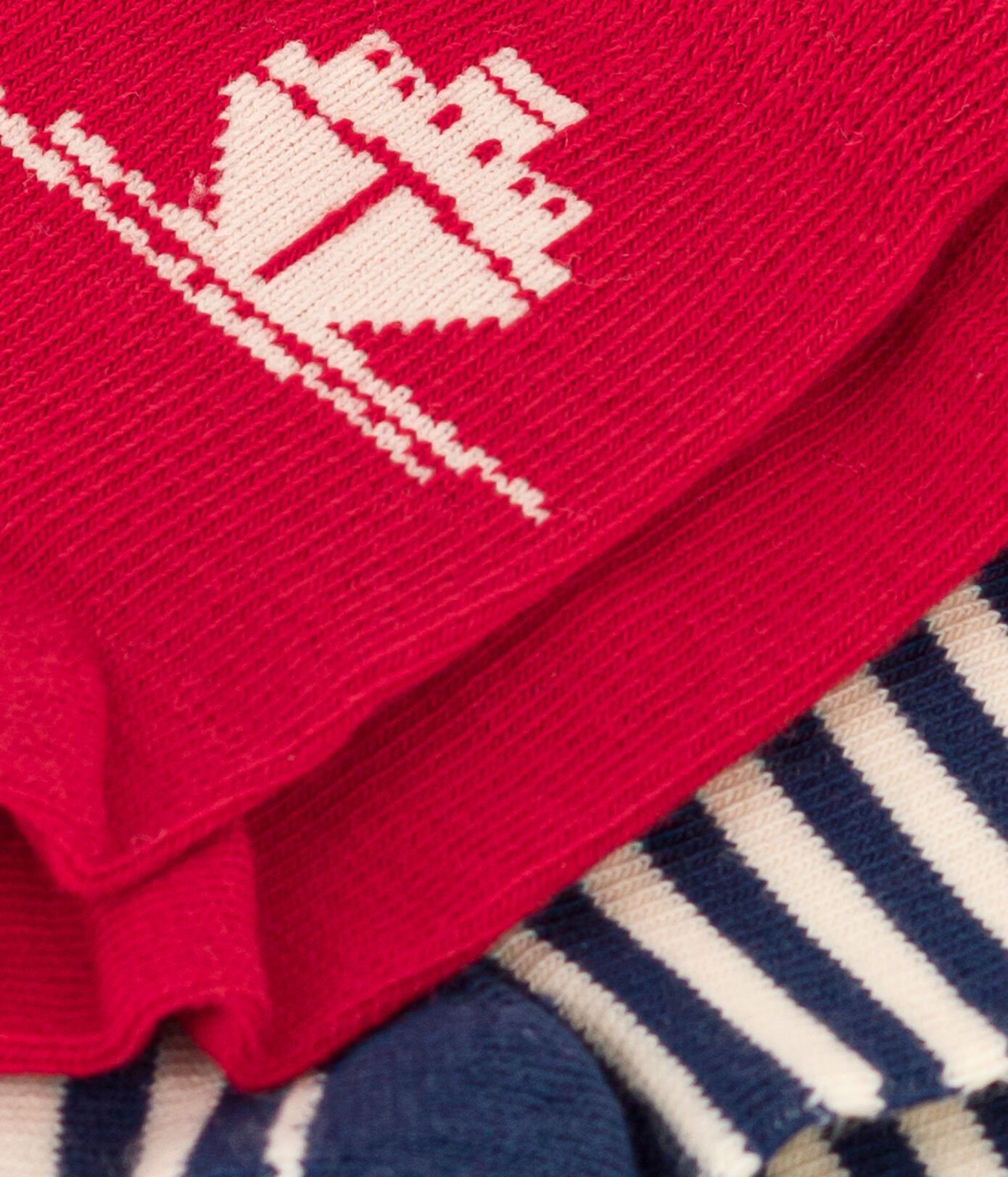 Lot de 2 paires de chaussettes port en jersey de coton bébé